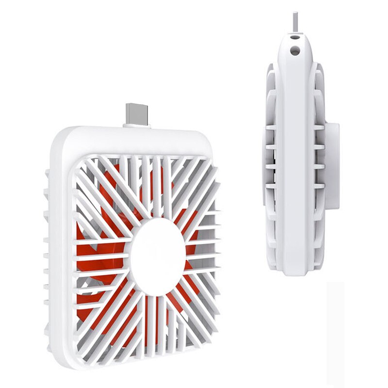 Portable Mini 2 In 1 Mobile Phone Fan, Type-C Adapter Type IOS Smartphone For Iphone Android Cooling Fan