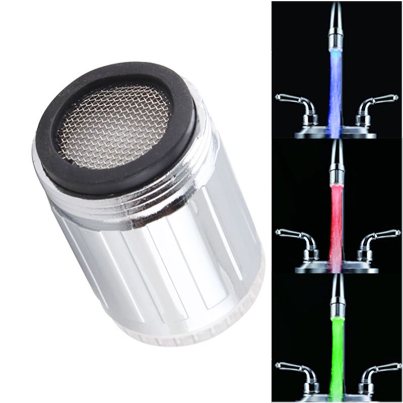 LED Faucet Light Tap Nozzle RGB 7Colors Change Blinking Temperature Faucet Aerator Water Saving Kitchen Bathroom Accessories