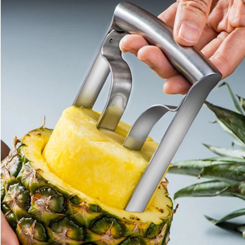 Máquina peladora de piña de acero inoxidable, cortador de fruta de , utensilio de cocina para cortar fruta