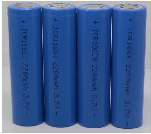 Icr18650 lithium battery 2200 mah 3.7 v li-ion rechargeable pkcell battery 18650 batteria flat top batteries without protection