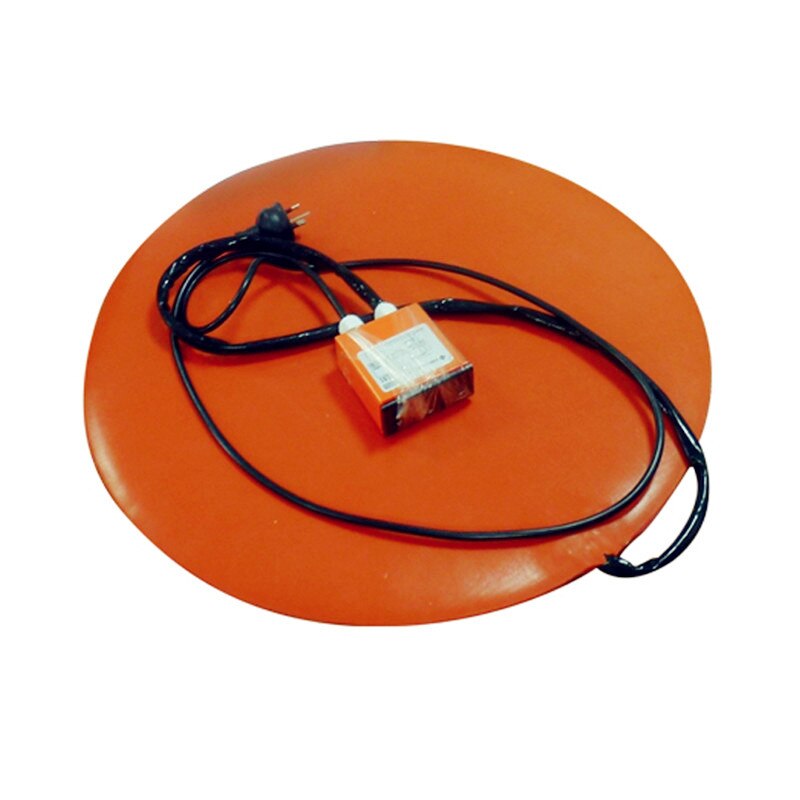 Calentador de cama de silicona Flexible, redondo, 200mm, 220v, 200w, con adhesivo 3M y controlador Digital para impresora 3D, Heatbed