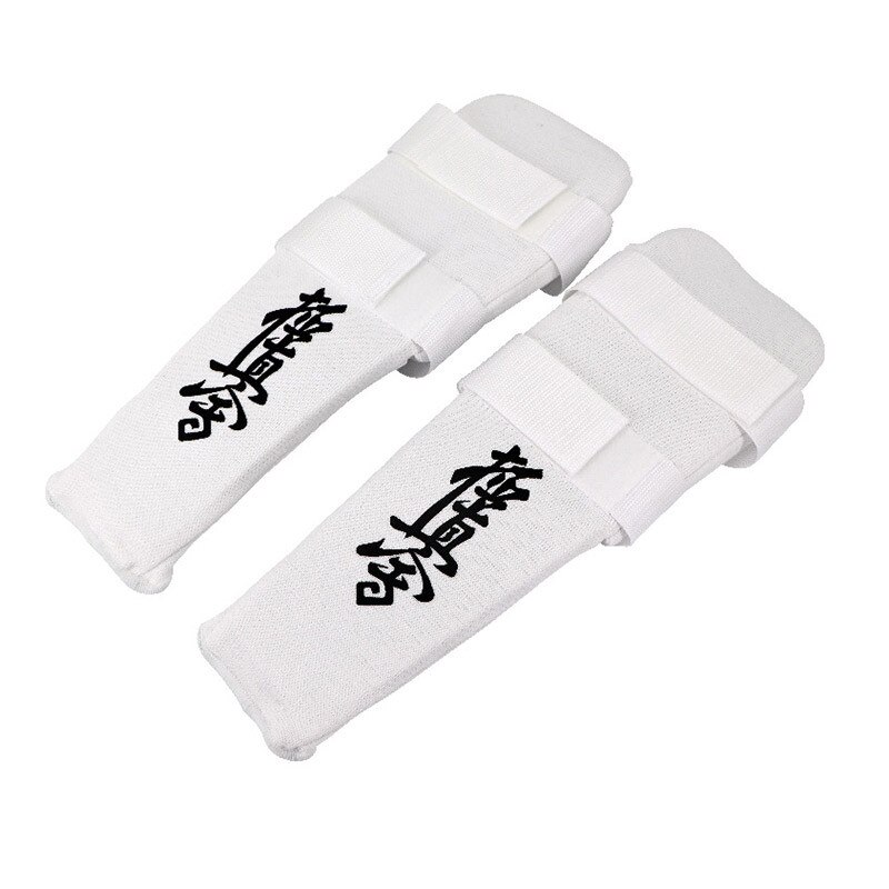 , hebilla Kyokushinkai, espinillera, protectores del pie, Kickboxing de algodón, entrenamiento Kyokushin, protección de los pies