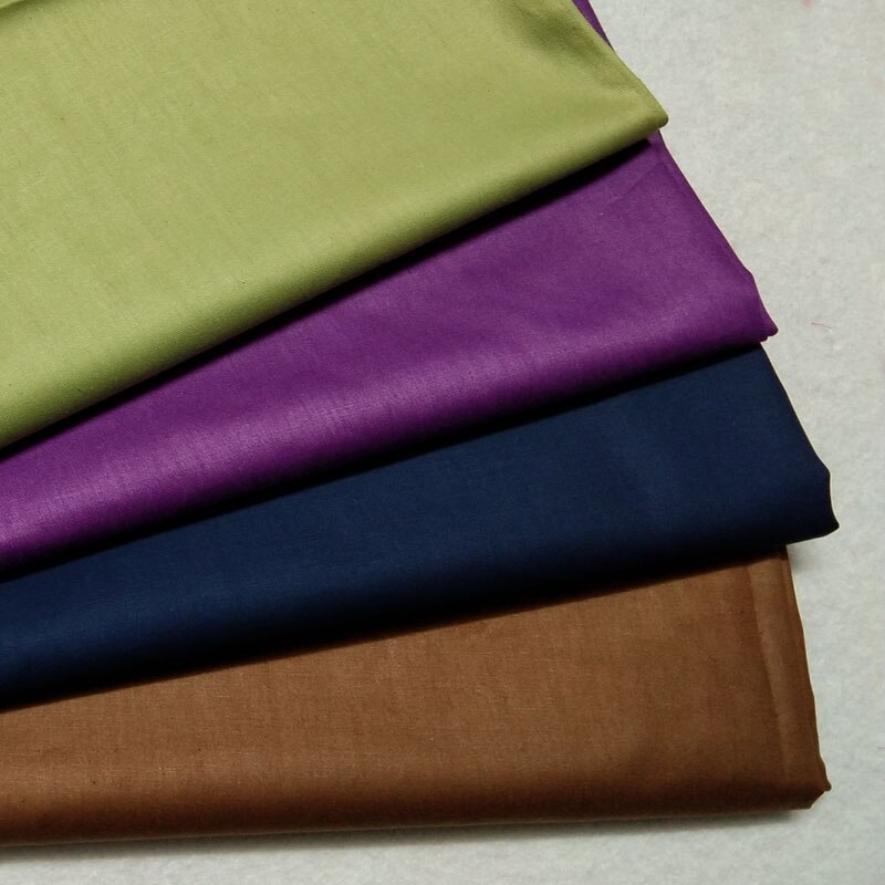 Klassieke 8 Effen Kleuren 100% Katoen Stof 50x160 cm baby doek jurk kleding quilten kussen plaat woondecoratie