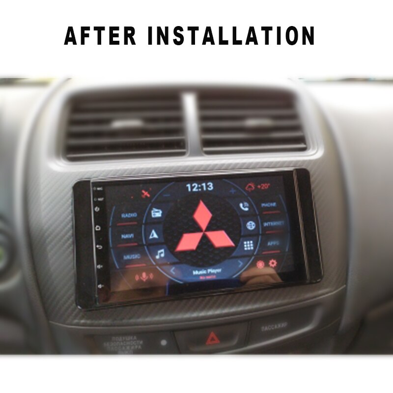 Car DVD Radio Fascia for MITSUBISHI OUTLANDER Stereo Fascia Dash Trim Installation Kit