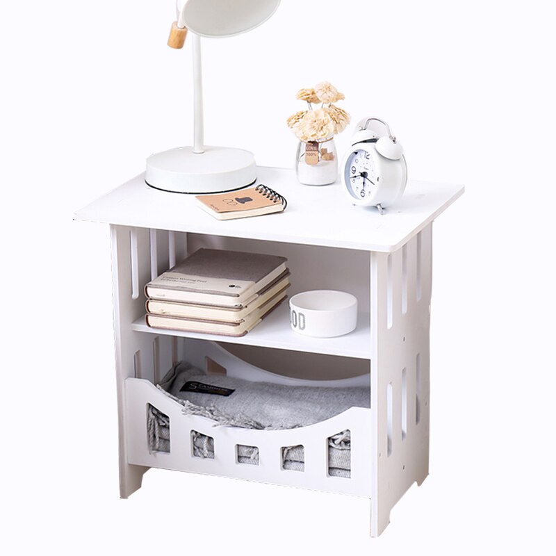 Simple small table sofa side mini square table living room simple tea table bedside storage cabinet bedroom bedside table