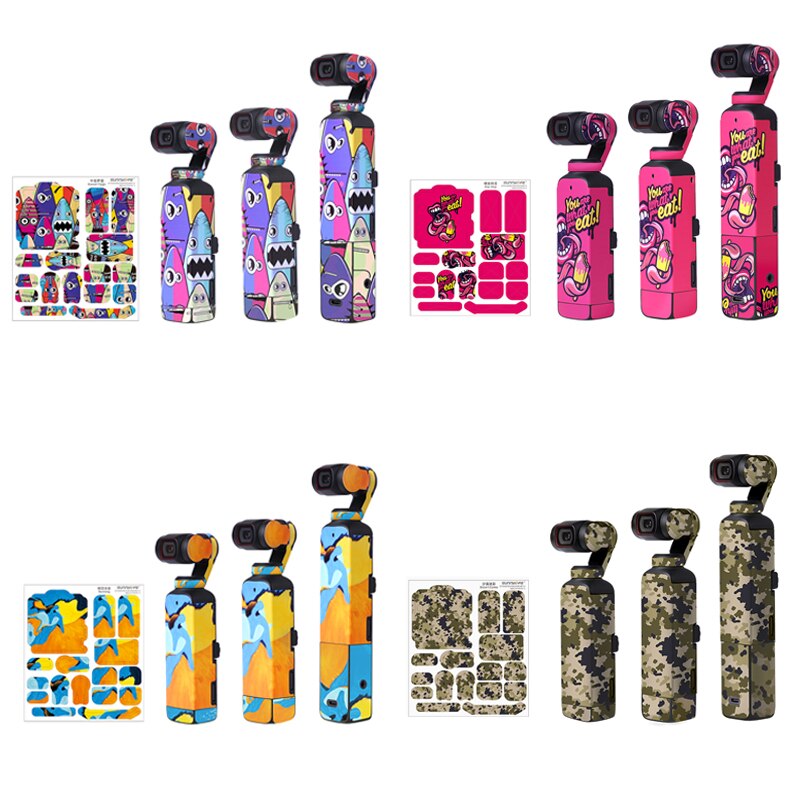 Colorful Decals Stickers Protective Film Waterproof PVC Body Case Cover For DJI OSMO Pocket 2 Handheld Gimbal Camera Accessories