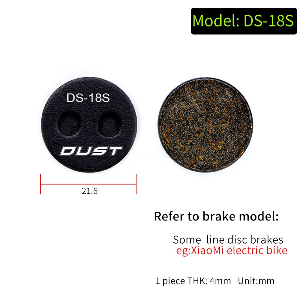 2 Pair MTB Mountain Bike Brake Pads for Shimano M445 355 395 Bicycle Parts Cycling Resin Organic Disc Road Brake Pad: DS-18S