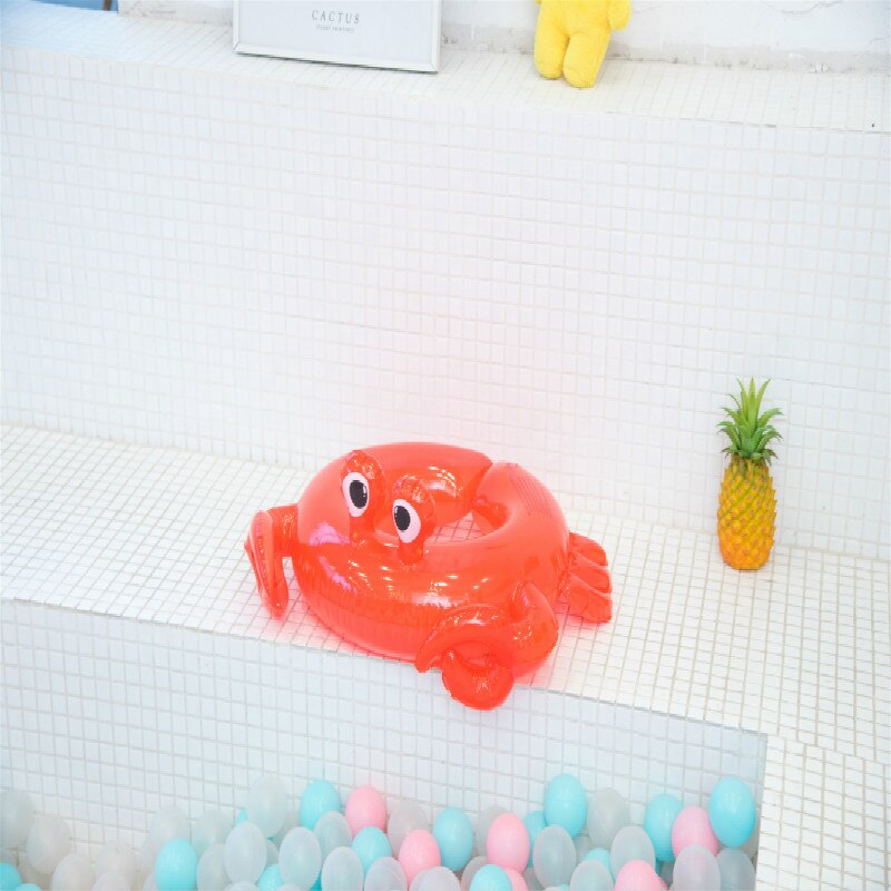 Zomer Split Kinderen Flamingo Krab Eenhoorn Zwemmen Ring Kindje Reddingsboei Zwemmen Ring Voor Kinderen Water Sport: crab