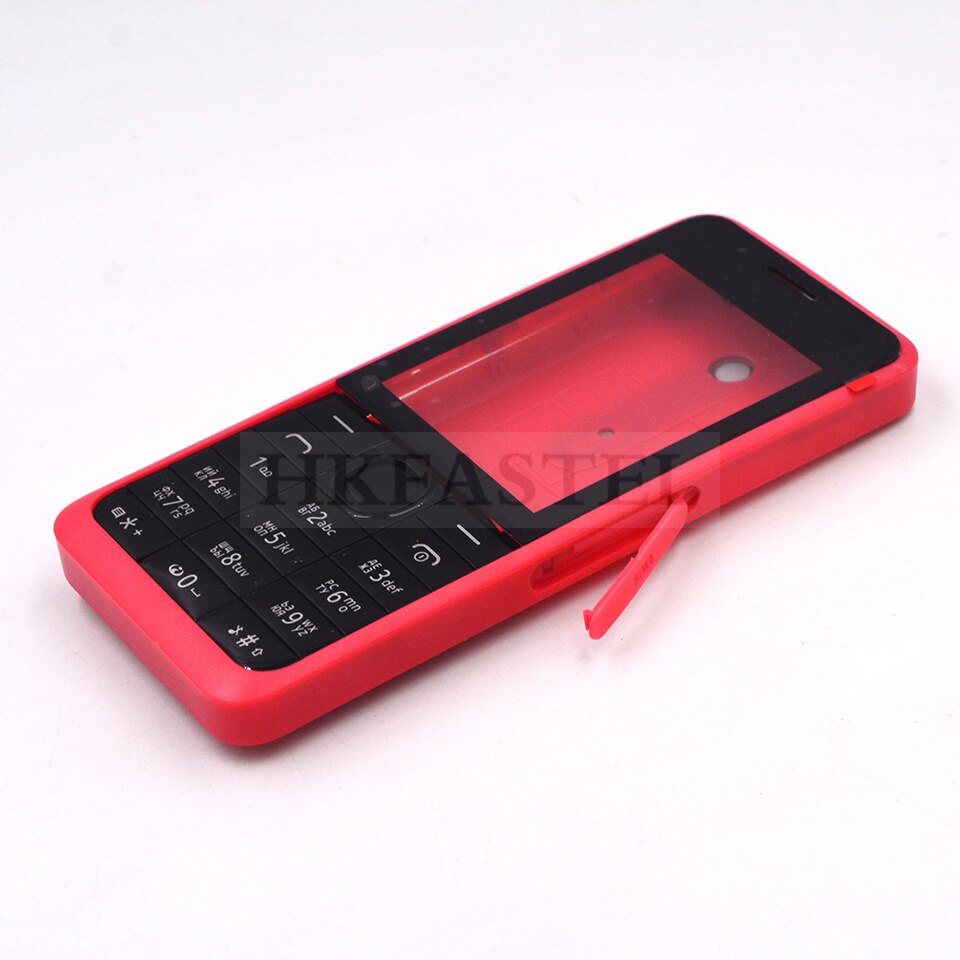 HKFASTEL 301 Housing For Nokia 301 Single Dual SIM Card Mobile Phone Cover Case + English Russian Arabic Keypad + Tool