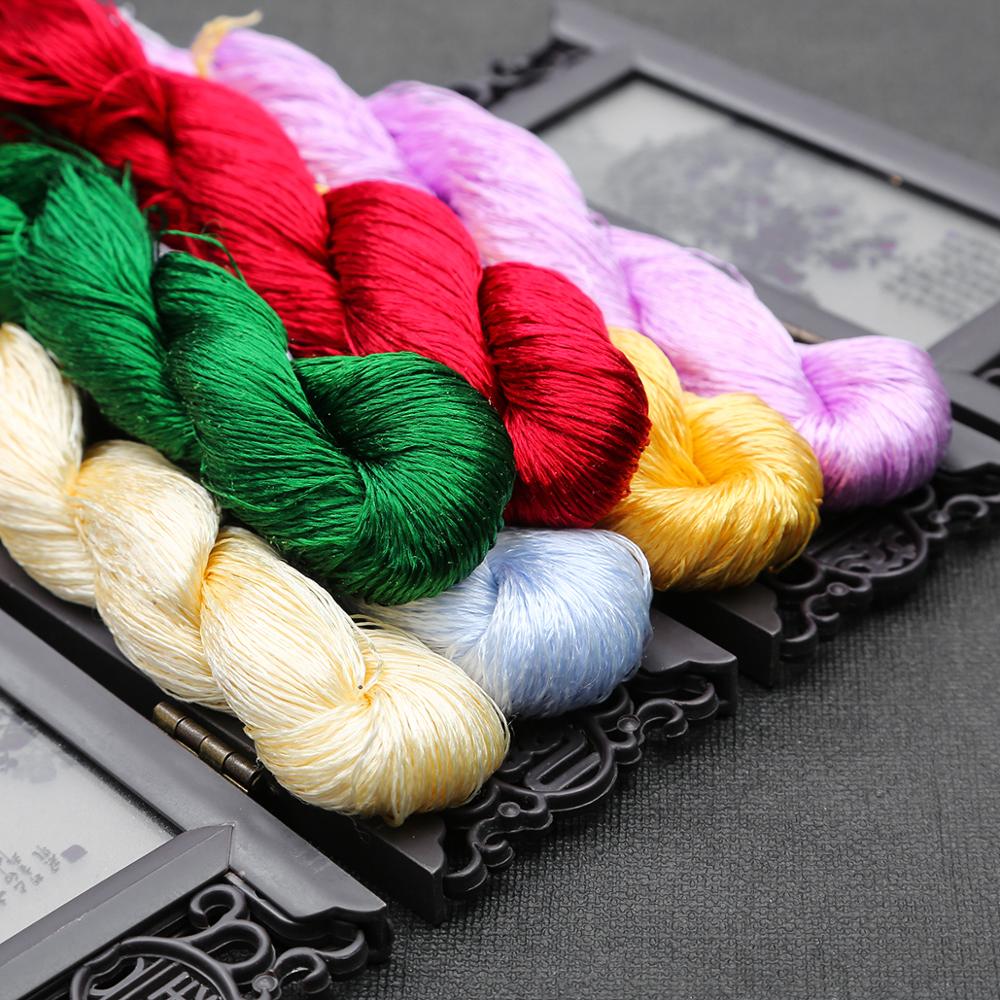 20m/pcs Silk Embroidery 100% Silk Thread Spiraea Embroide Silk Thread Small Sticks Of Hand Embroidery Embroider Cross Stitch