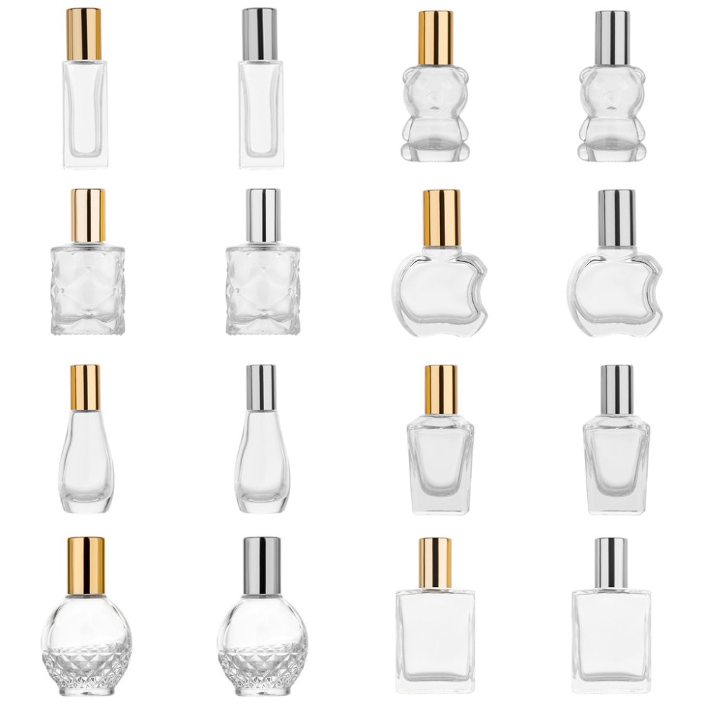 Bouteilles de parfum en verre dépoli vide vaporisateur atomiseur bouteille rechargeable étui de parfum avec taille de voyage Portable offre spéciale * D