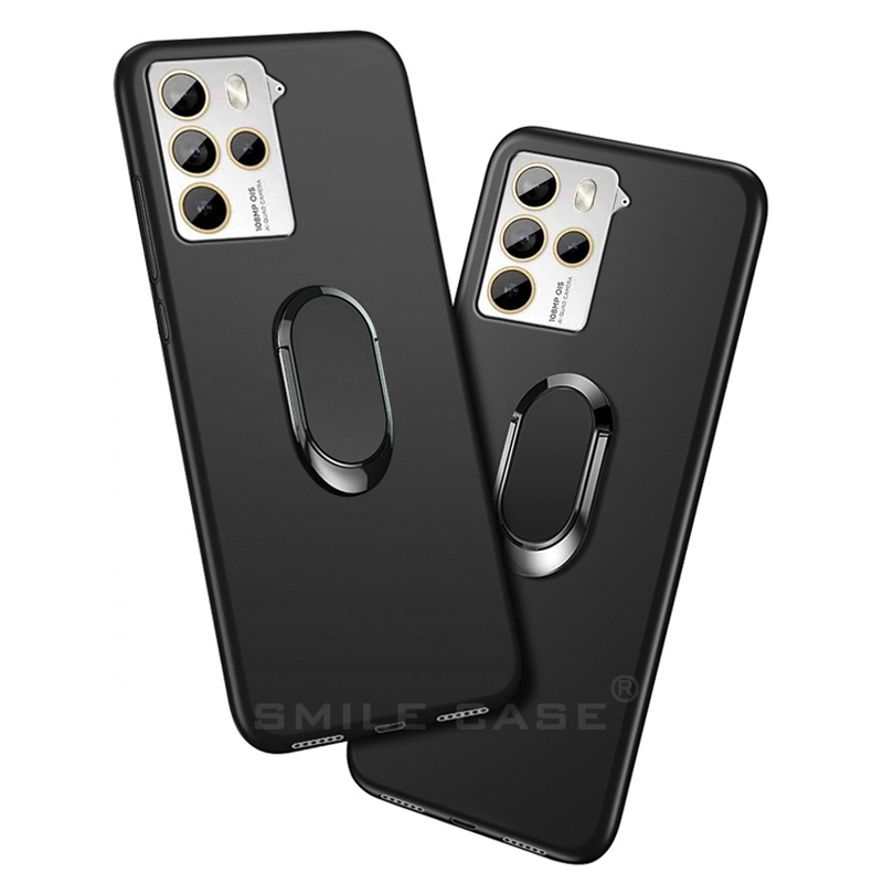 Hoes Voor Htc U23 Pro (5G) Funda 6.7 Inch Zwart Klassiek Vinger Ring 360 Graden Rotatie Zachte Behuizing Voor Htc U23 (5G) Capa