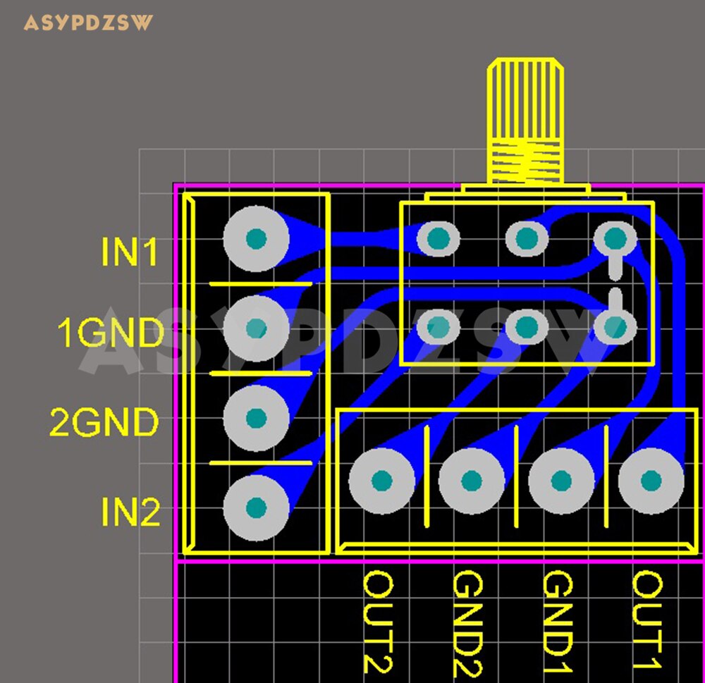 Original Taiwan H.T Gear shaft stepping 16 type 50KA volume potentiometer with terminal PCB Kit