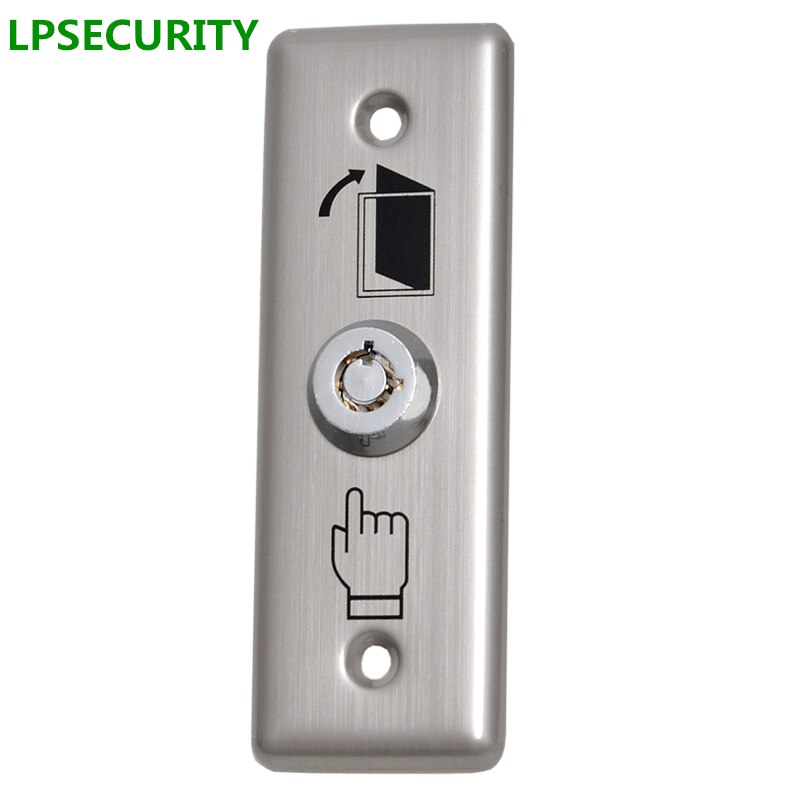 LPSECURITY Gate Door Access Control Door lock stainless steel key Release Exit Button Sensor Switch/door access push button