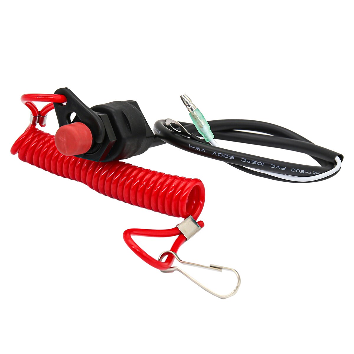 Emergency Kill Stop Switch Outboard Cut Off Boat Motor Emergency Kill Stop Switch W/Safety Tether Lanyard Dirt Pit Bike
