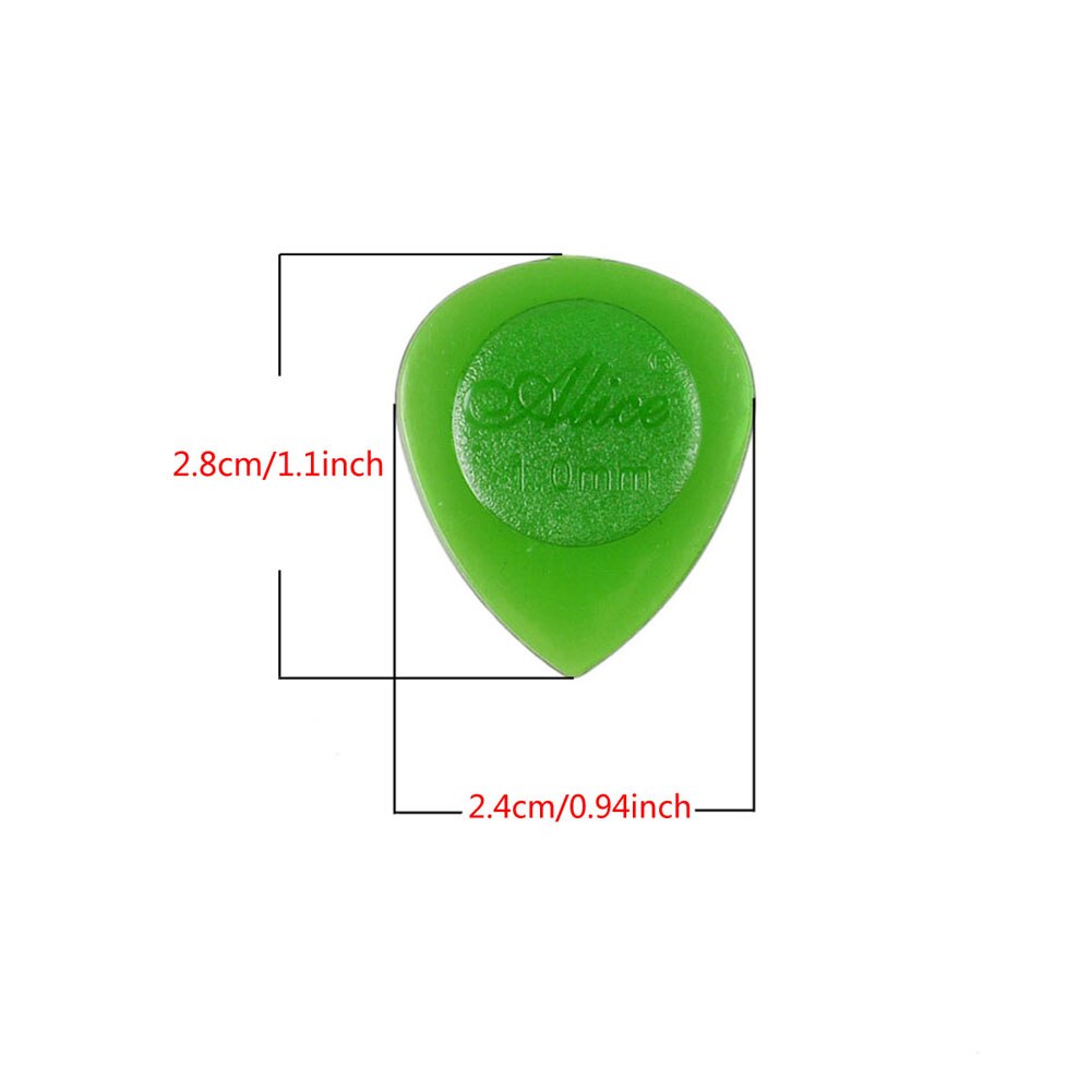 Alice-púas para bajo eléctrico, duraderas y transparentes, espesor de gota de agua de 3,0mm, accesorios para Guitarra, ukelele, 30 Uds.