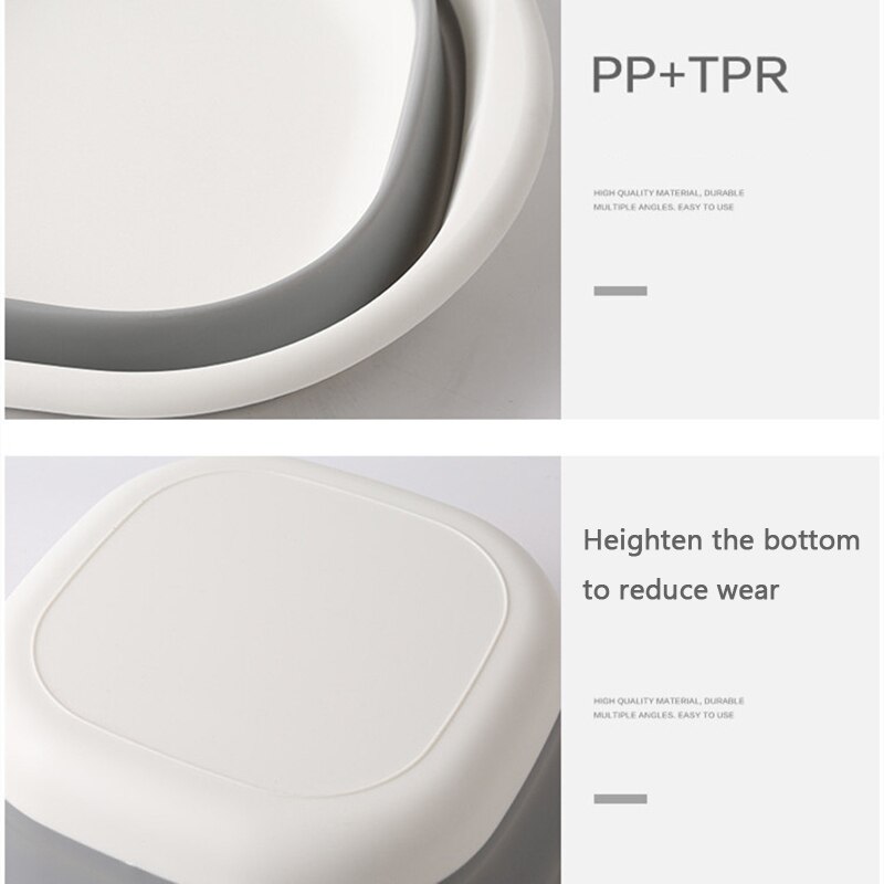 Plastic Folding Basins Portable Wash Basin Home Outdoor Laundry Tub Bathroom Kitchen Accessories Wash Basin 3 Models