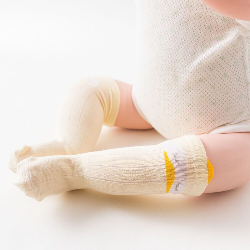 Cartoon Cute Baby Socks Bear Animal Kids Cotton Long Socks Toddler Boys Girls Knee High Socks Leg Warmers 1-3 Years: yellow chick