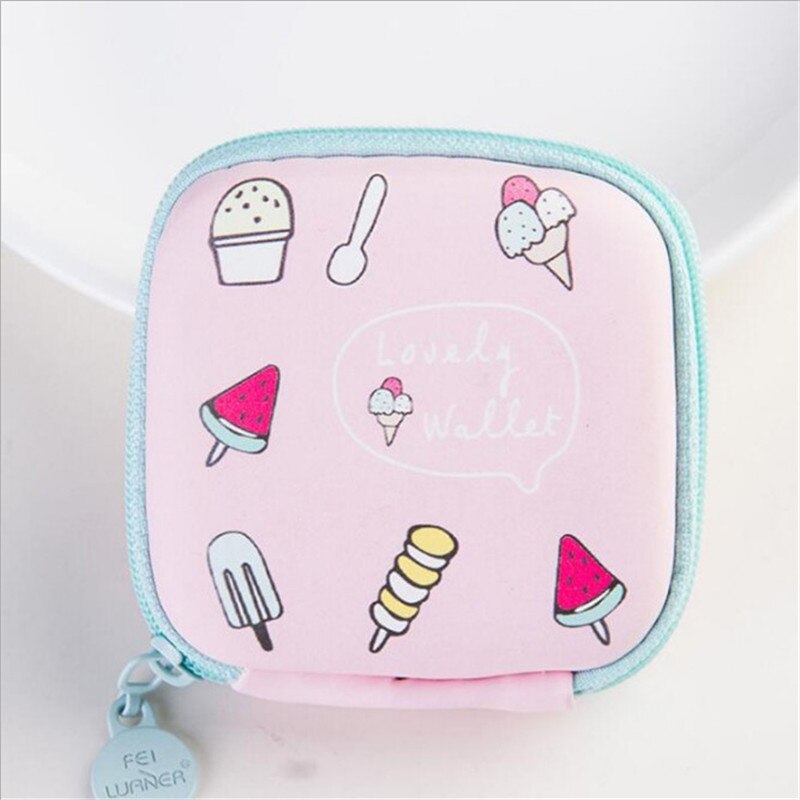 Cartoon Women Coin Purse Small Wallet Cute mini Bag Kids Female Change Purse Mini Zipper Coin Key Line Pouch: 5