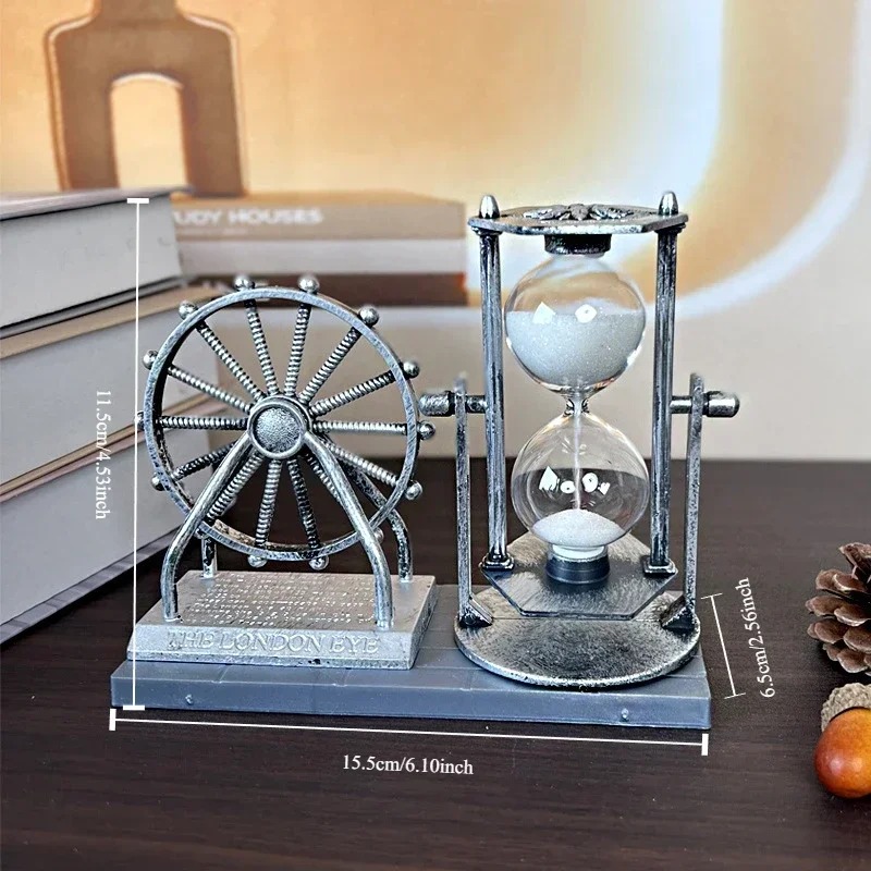 retro Riesenrad Fließender Sand Sanduhr Dekoration Schreibtisch Ornament Heimat Dekoration Handwerk Wohnaccessoires Studentengeschenke: verrotten
