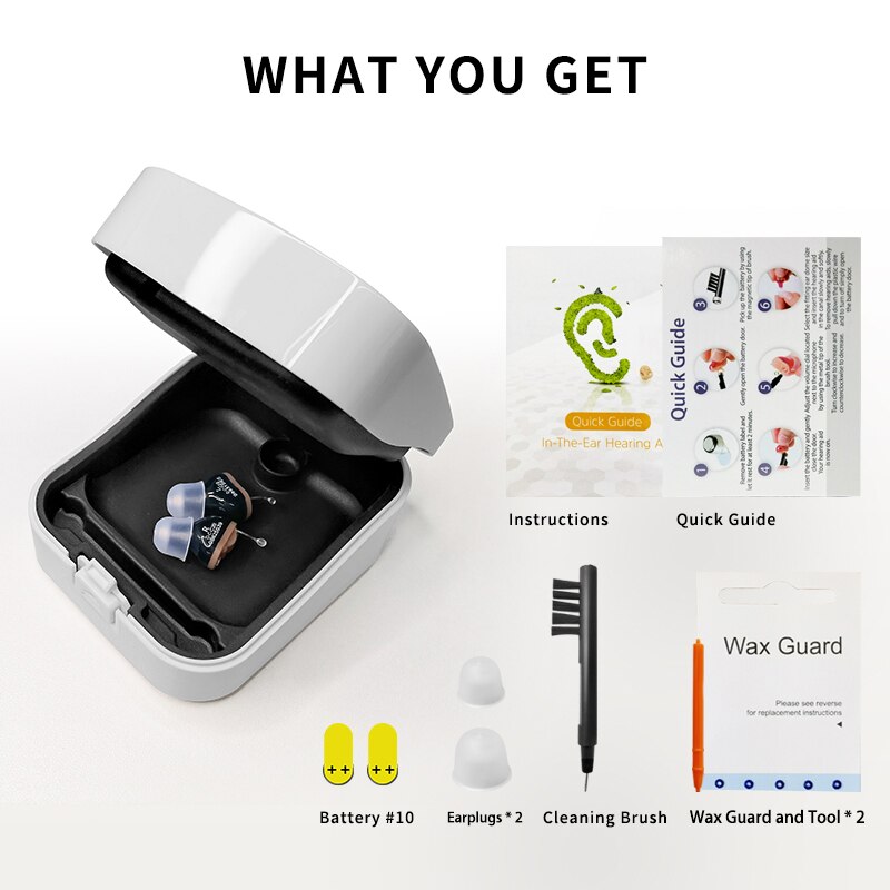 Digital Hearing Aids Invisible Hearing Aid Adjustable Tone Sound Amplifier Wireless Hearing Device audifonos para sordera