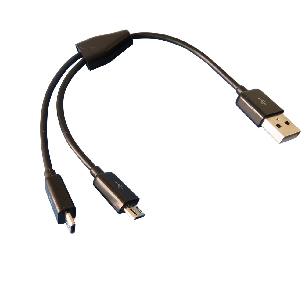 20 cm Dual Micro USB Splitter Kabel Power 2 Micro Usb-apparaten