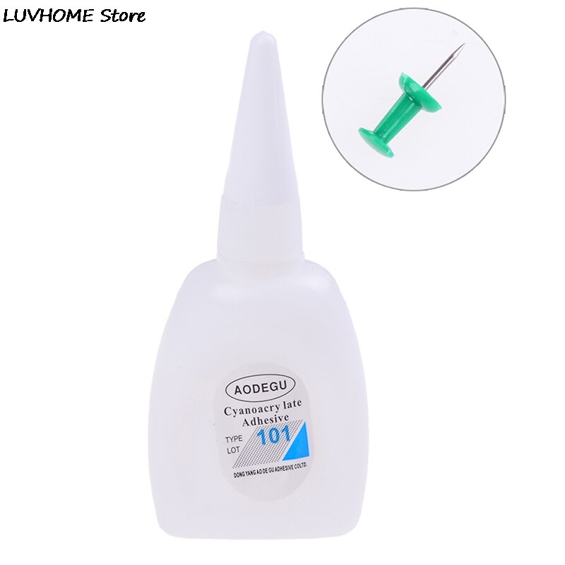Adhesivo instantáneo de cianoacrilato, de 30g superpegamento, fuerte adherencia, reparación rápida, secado instantáneo al 101