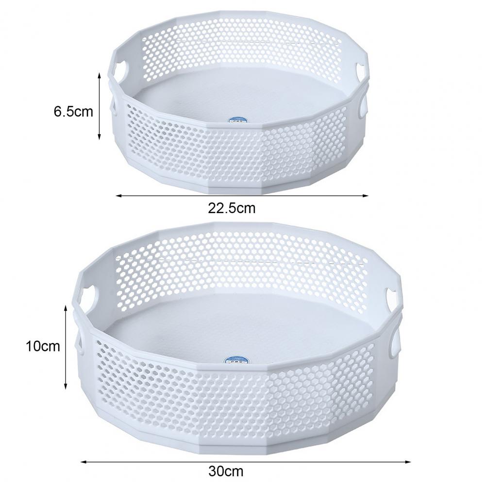 Kitchen Spice Rack 360 Degree Rotating Condiment Storage Large Capacity Versatile Plastic Multi-Functional Cosmetics Organizer