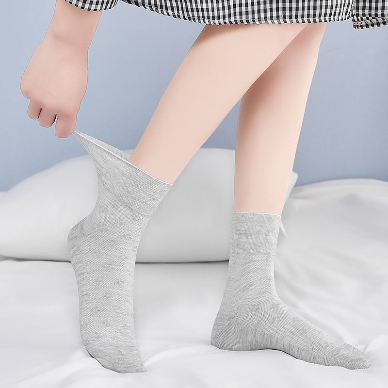 5 paia di calzini per diabete tubo bocca allentata vecchia donna disagio del piede piedi diabetici edema gonfiore donne vecchi uomini calzini di cotone femminile: verde