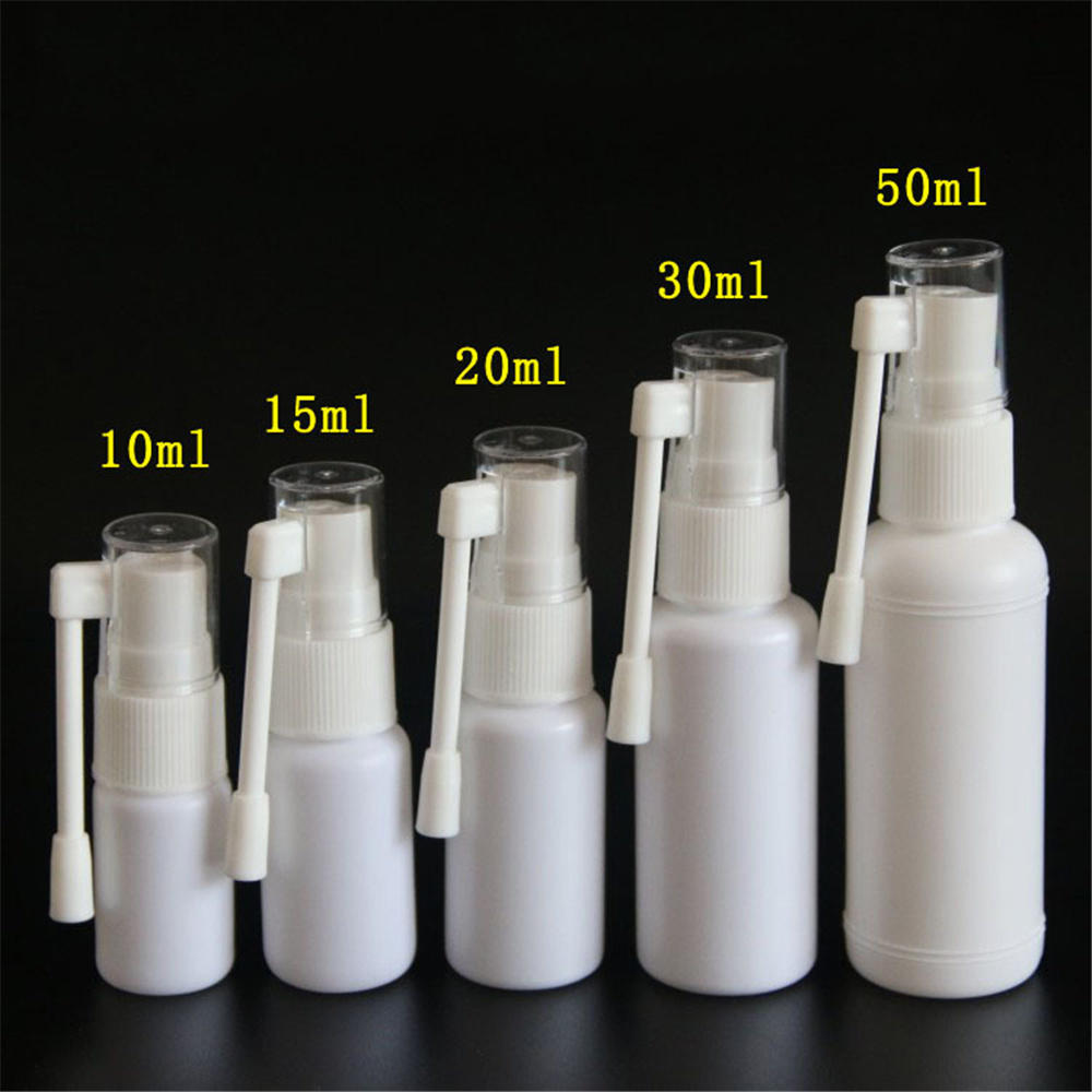 10/15/20/30/50ml puste plastikowe butelki do nosa małe obroty mgiełka do twarzy butelki nos medycyna farmaceutyczna Atomizer