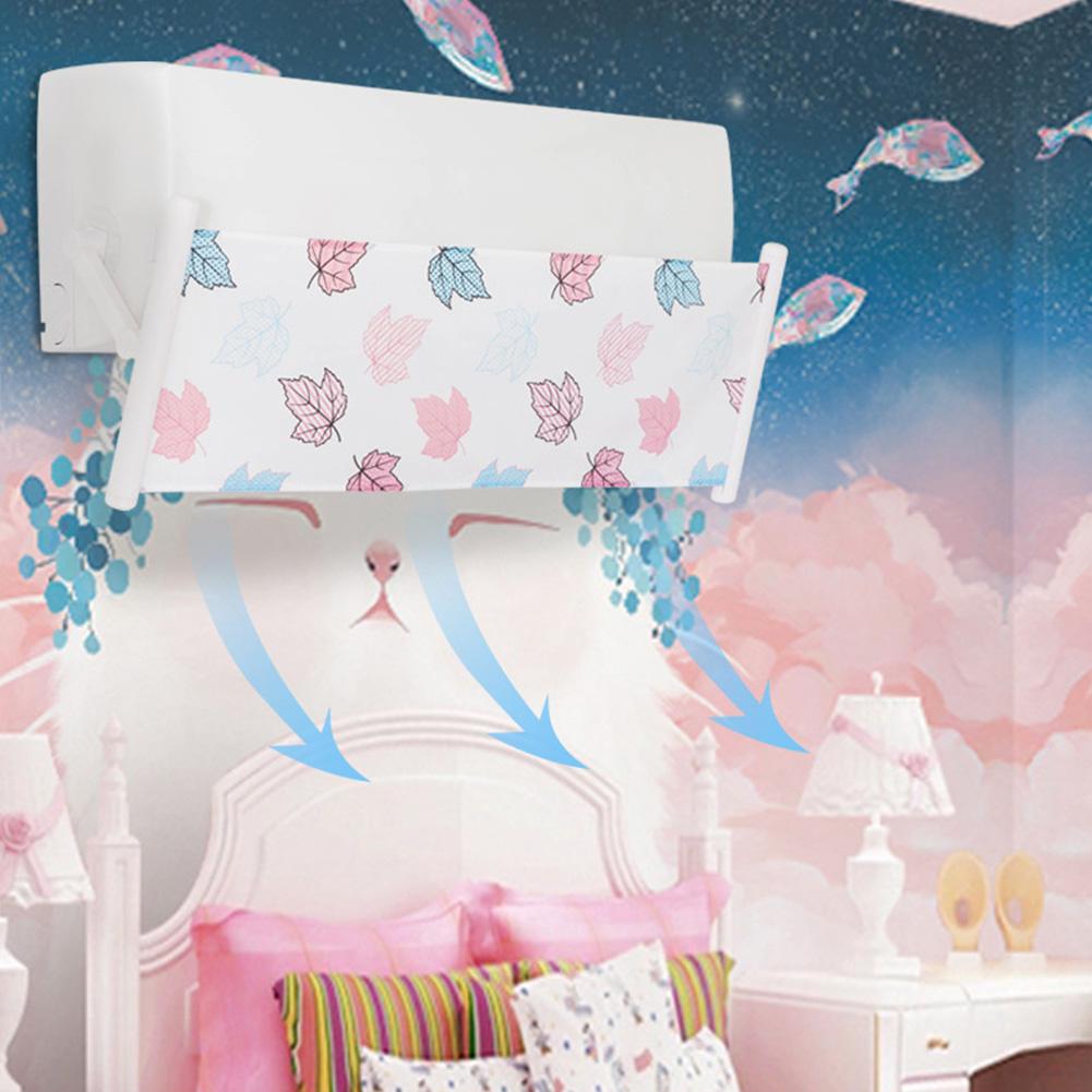 Air Conditioner Deflector Cloth Anti-direct Air Flow Breathable Telescopic Air Conditioner Windshield for Home