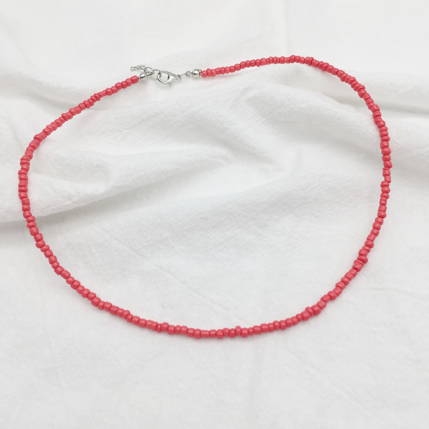 Choker damski 2021 moda 3 mm koraliki Bohemia Beach krótki naszyjnik dla urody kobiety dziewczyny hurtownia naszyjnik: 13