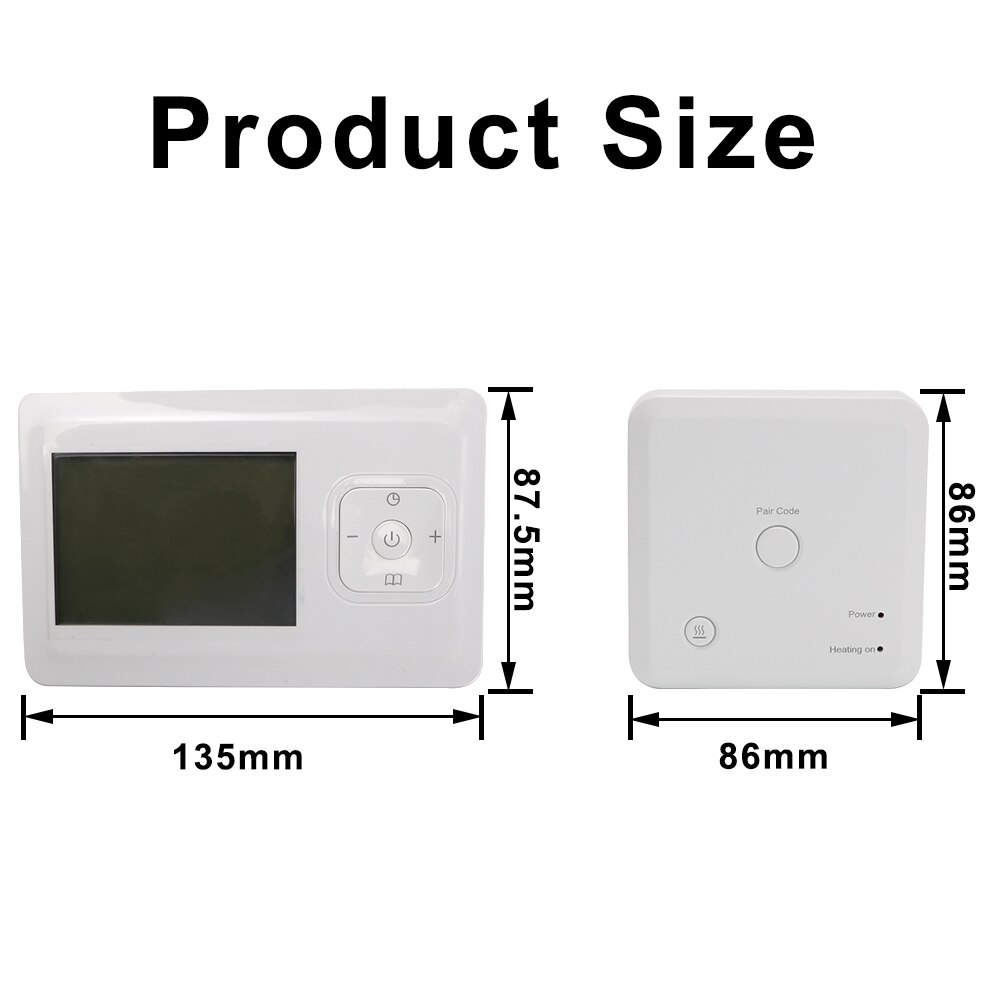 Smart WiFi Touch Thermostat Temperature Wireless Controller for Wall Boiler Battery Powered Heating Thermostat For Gas Boiler