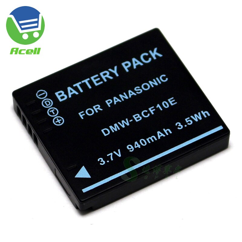 DMW-BCF10E batería + cargador USB para Panasonic DMC-F3 DMC-FH1 DMC-FS10 DMC-FS62 DMC-FT4 DMC-FX75 Cámara reemplazar CGA-S/106C: 1Battery