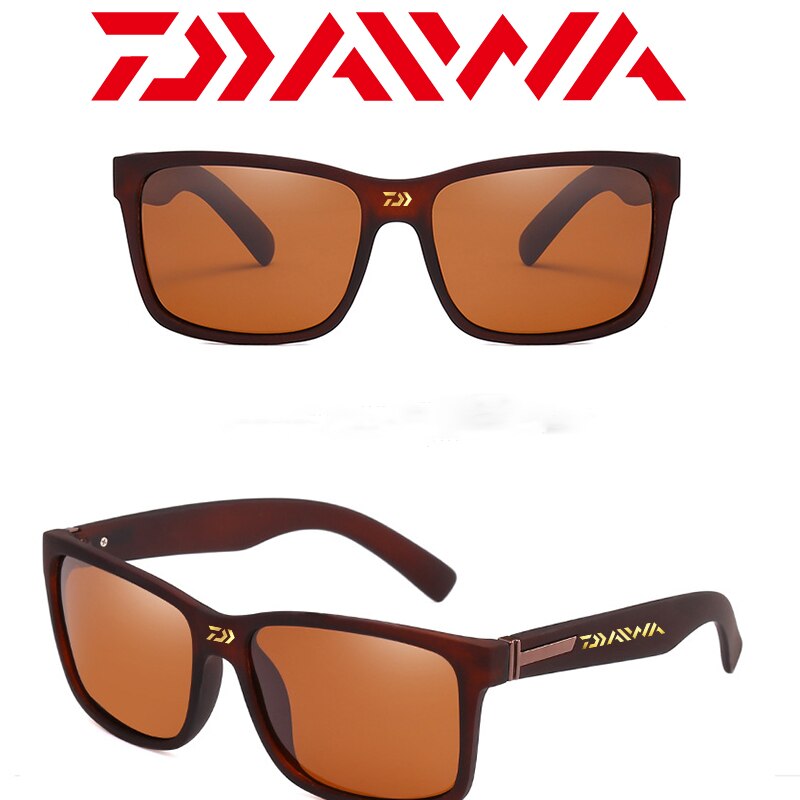 Daiwa mænds udendørs fiskerisport polariserede solbriller driver ridebriller strandrejser retro solbriller: Fotofarve 2