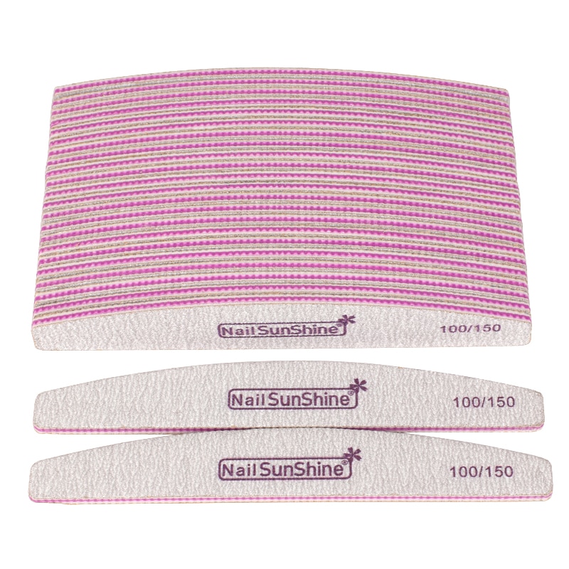 10pcs Acryl Nail Files Block Buffer Voor Manicure UV Gel Nagellak Bestand 100/150 grit Sterke Schuurpapier Manicure Nail care Tool