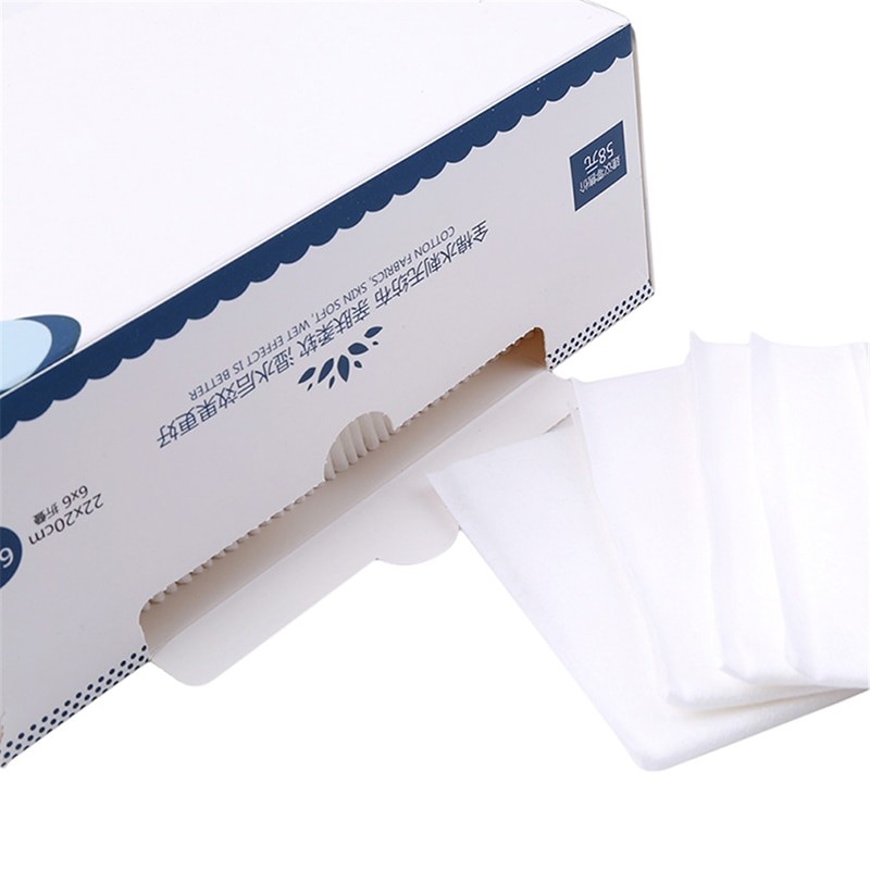 Toalla para la cara desechable blanca de de 30 metros de algodón Toalla de tejido Facial punto de ruptura no tejido rollo de toallas