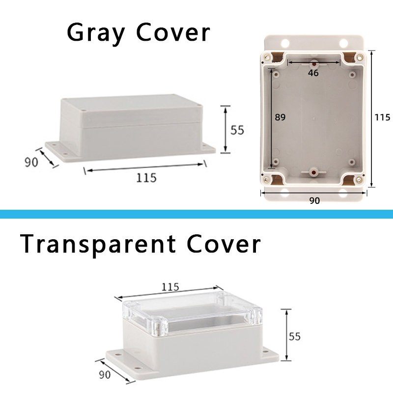 IP67 Waterproof Junction Box F Series Plastic Outdoor ABS Sealed Wiring Junction Enclosure for Electrical Instrument Project: 4XL / MULTI