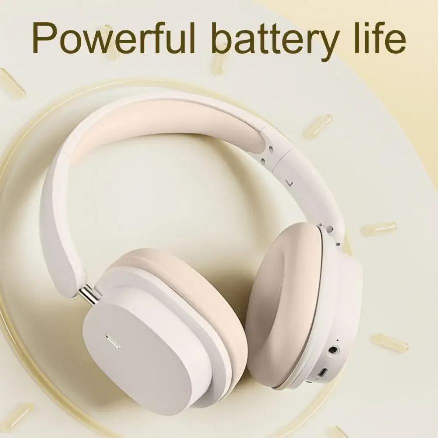 5.3 Wireless Bluetooth Headphones HIFI Stereo Portable Low Latency Gaming Earphones With Mic Over-ear Business Headset