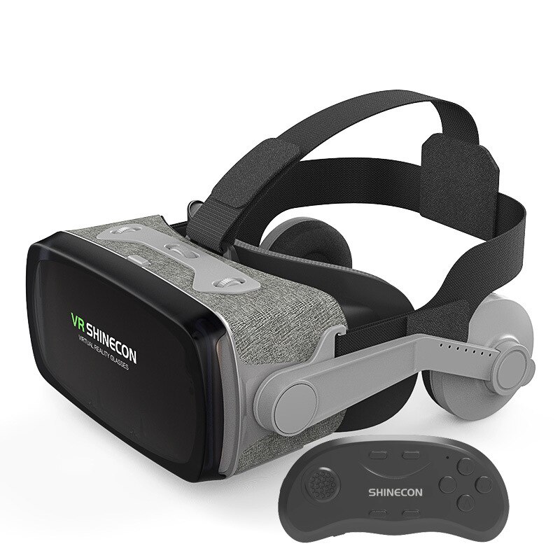 Virtual Reality Vr Bril Vr Headset Shinecon 3D Bril Headset Helm Voor Google Xiaomi Smart Phone 4.7-6 Inch: G07E B01