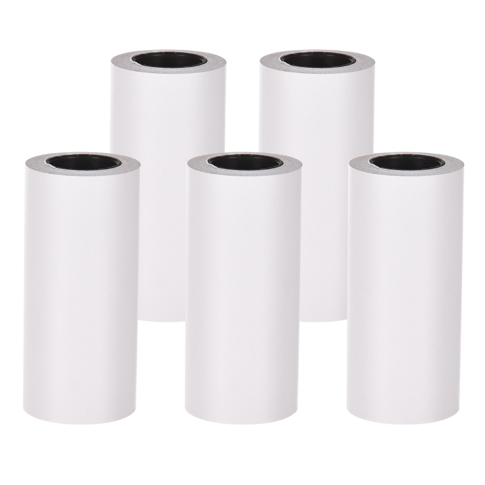 3 Rolls Self-Adhesive Thermal Paper Roll White Sticky Paper BPA-Free 57x30mm without Backing Paper for Pocket Thermal Printer: 5 Rolls