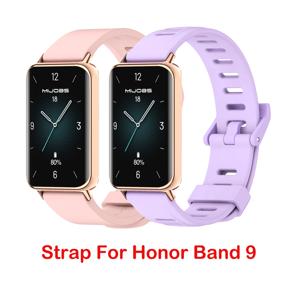 For Huawei Honor Band 9 Straps Silicone Soft Bracelet Sport Band Watchband Honor Band 9 Correa Replacement