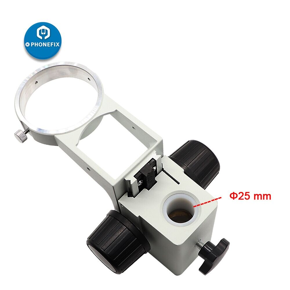 25mm/ 30mm Stereo Microscope Heavy Gear Ring Adjustable 76mm Microscope Lens Stand Gear Ring Holder Mount Arm Microscope Parts