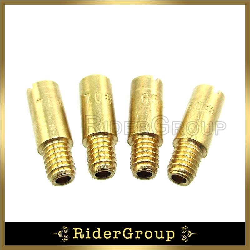Goud Carburateur Jets #60 65 70 75 Voor 47cc 49cc Mini Moto Dirt Pocket Bike MTA1 MTA2 ATV Quad