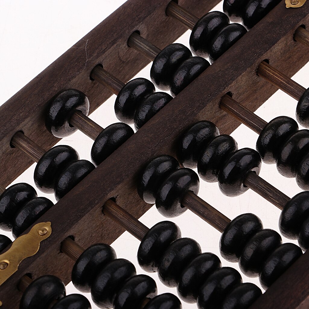 Vintage-Stijl Chinese Houten Telraam, Chinese Lucky Rekenmachine-Zwart