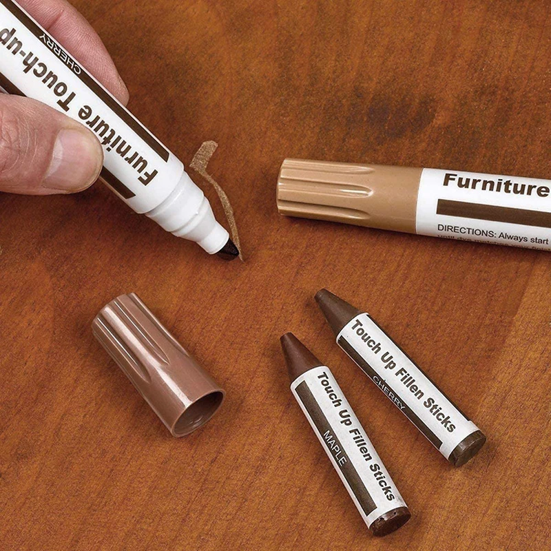 Kreative Möbel Reparatur Stifte berühren hoch Marker Füllstoff Stöcke Holz Kratzer Wiederherstellung Bausatz Patch Farbe Stifte Holz Verbund Reparatur
