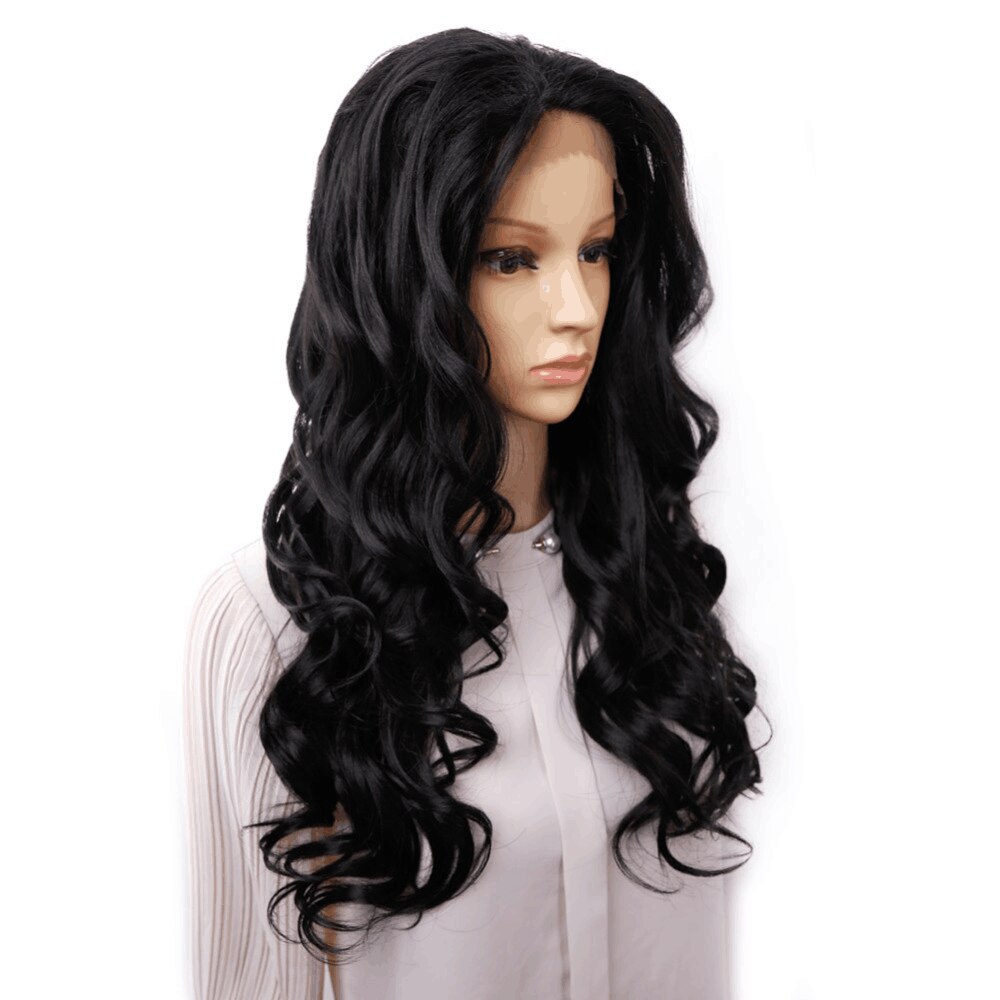 Amir Lace Front Wigs Afro Kinky Curly Black Wig Free Parting Synthetic Wigs For Black Women Ponytail Hair Cosplay Body Wave