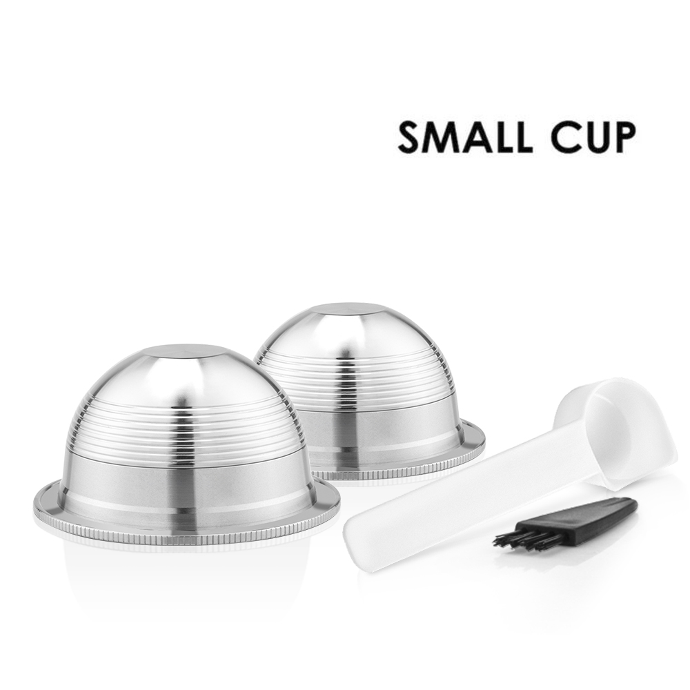 ICafilasSVIP Stianless Steel Reusable Vertuoline Capsule For Nespresso Vertuo Coffee Filter Espresso For Vertuo Plus: Dark Grey