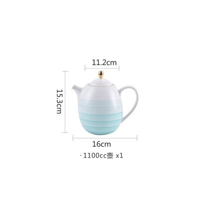 Service à thé en porcelaine d'os britannique, articles à boire en céramique, tasse à café avec théière à lait, ensemble de d'anniversaire et de noël: 08