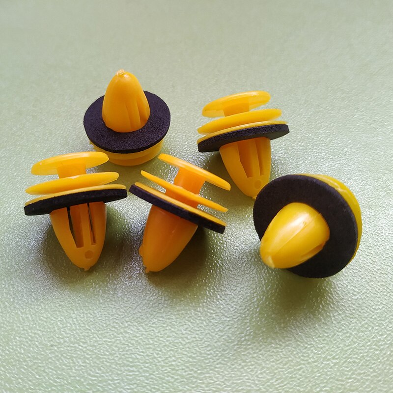 15Pcs Car Door Trim Panel Retainer Clips Fastener 9mm Hole Plastic Rivets For Hyundai Nissan Infiniti Car-styling